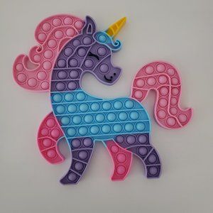 Large Unicorn Push Pop Bubble Fidget Toy